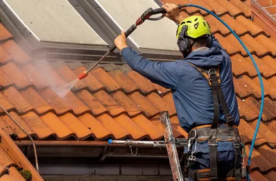 Démoussage et hydrofuge de toiture à Misérieux